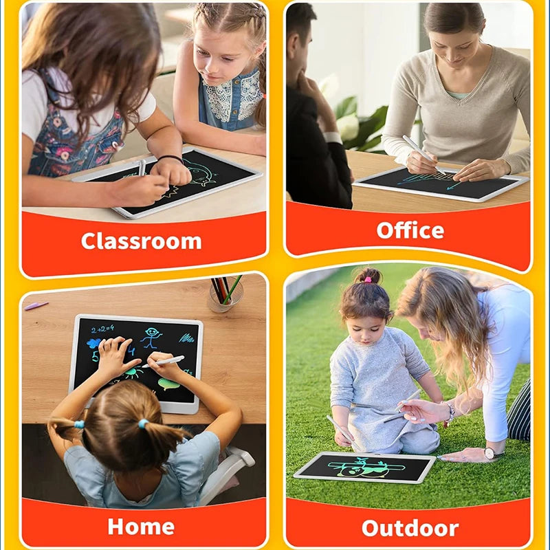 8/11/13/16 Inch LCD Drawing Tablet Writing Board Kids Doodle Painting Handwriting Pad Toy for 3 4 5 6 7 8 Years Girls Boys Gifts