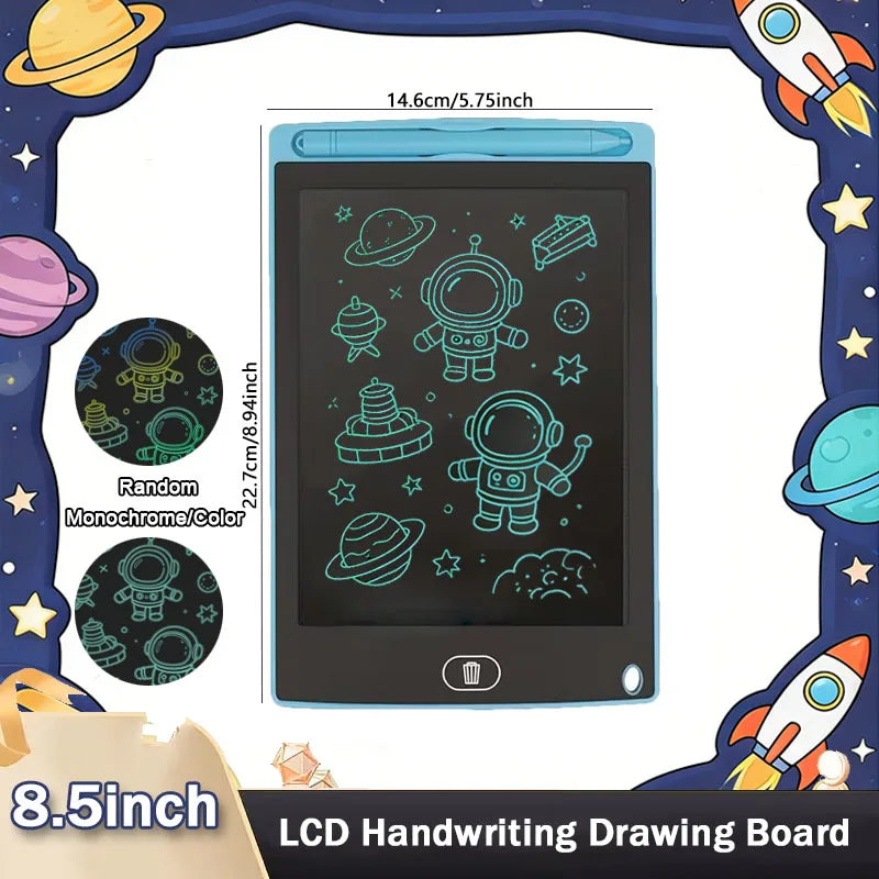 8.5'' LCD Writing Tablet Drawing Board Kids Graffiti Sketchpad Toys Handwriting Blackboard D Counting Learning Toys Birthday Gif