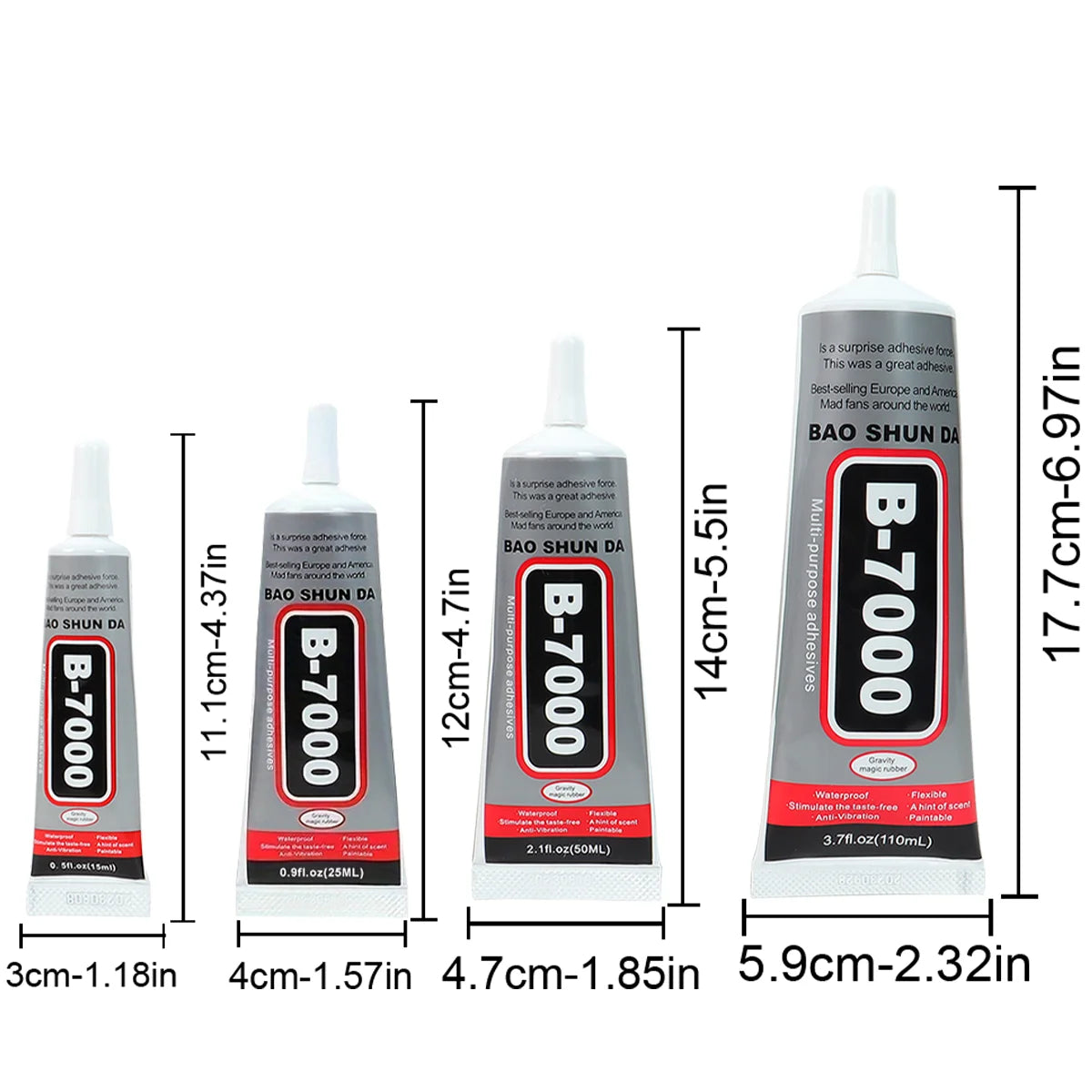 B7000 Mobile Phone Screen High-Strength Waterproof Adhesive, Universal Phone Glass Bonding Agent, 15/25/50/110ml Fast B7000 Glue