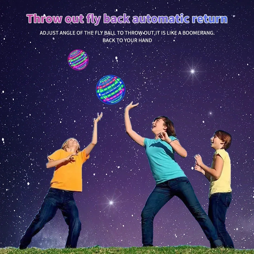 1A-Flying Ball, Automatic Spinning Ball LED Dazzling Lights, Floating Magic, Fan UFO Flying Machine, Toy Gift, Game, Sports Ball