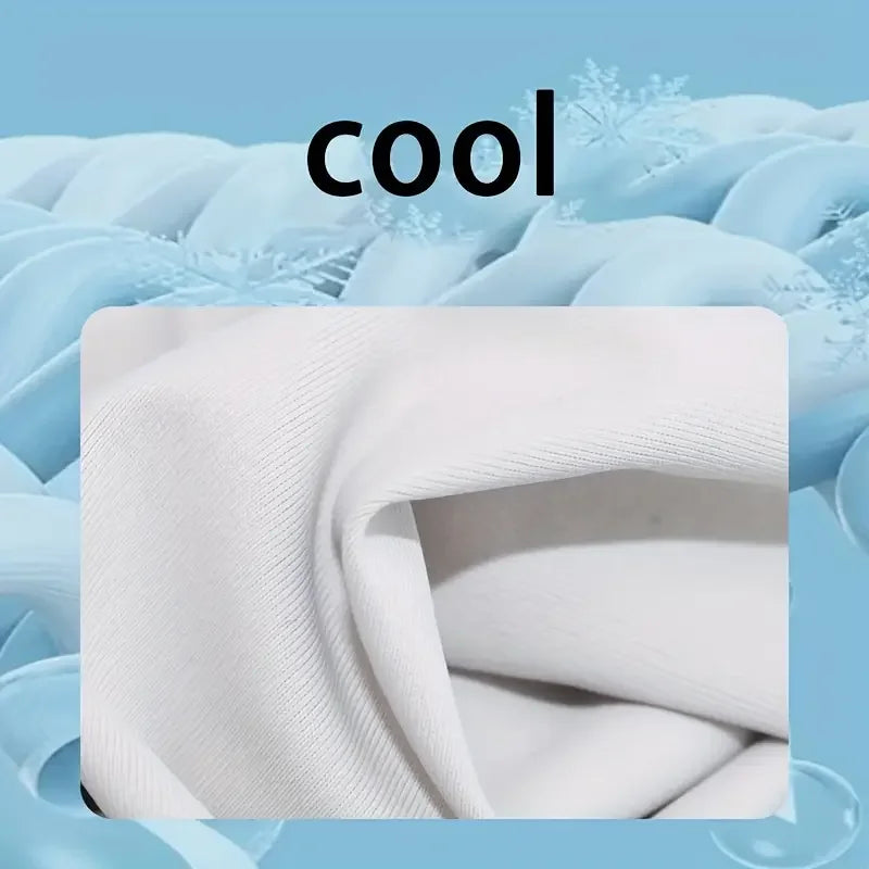 1 Pair Men's Lightweight Breathable Cooling Sports Sleeves Ice Silk Fabric Sweat-Absorbent for Cycling Fishing Running & Hiking