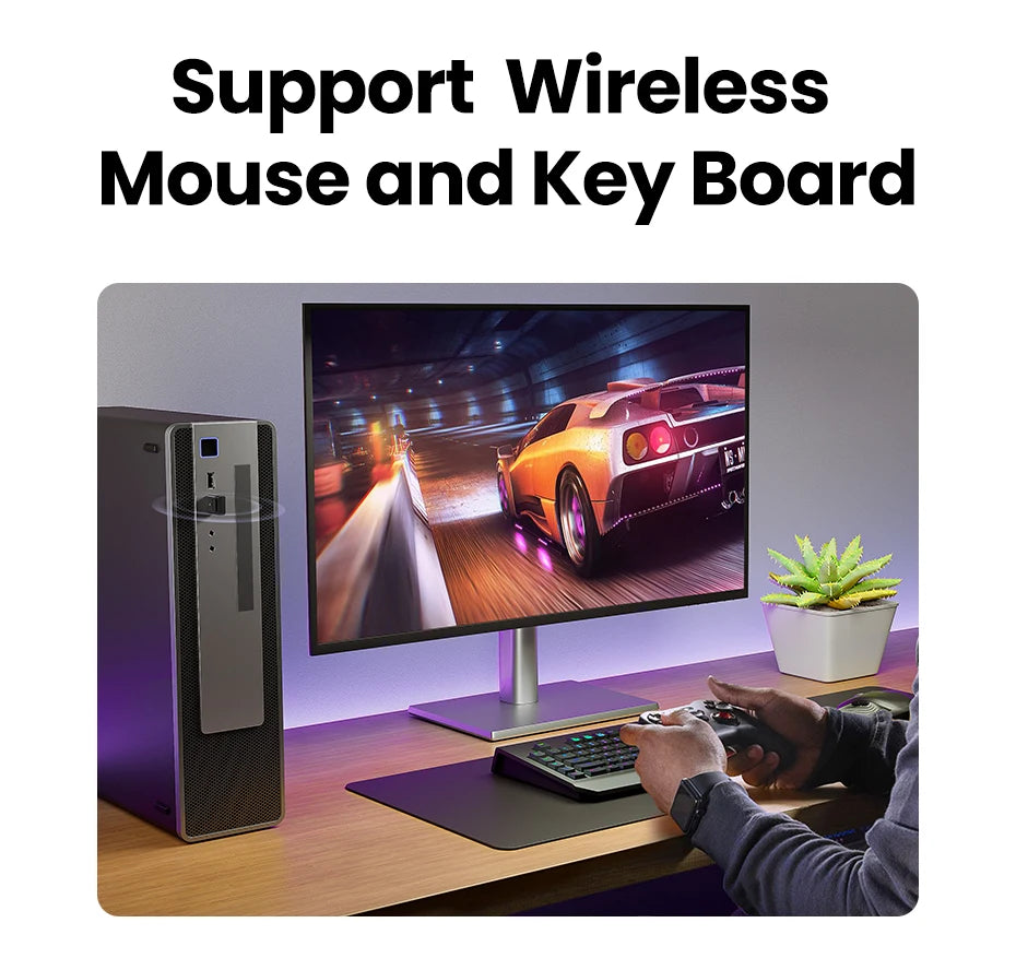 USB Bluetooth Adapter, Bluetooth 6.0 Dongle for PC Windows 11/10/8.1, Receiver & Transmitter for Keyboard/Mouse