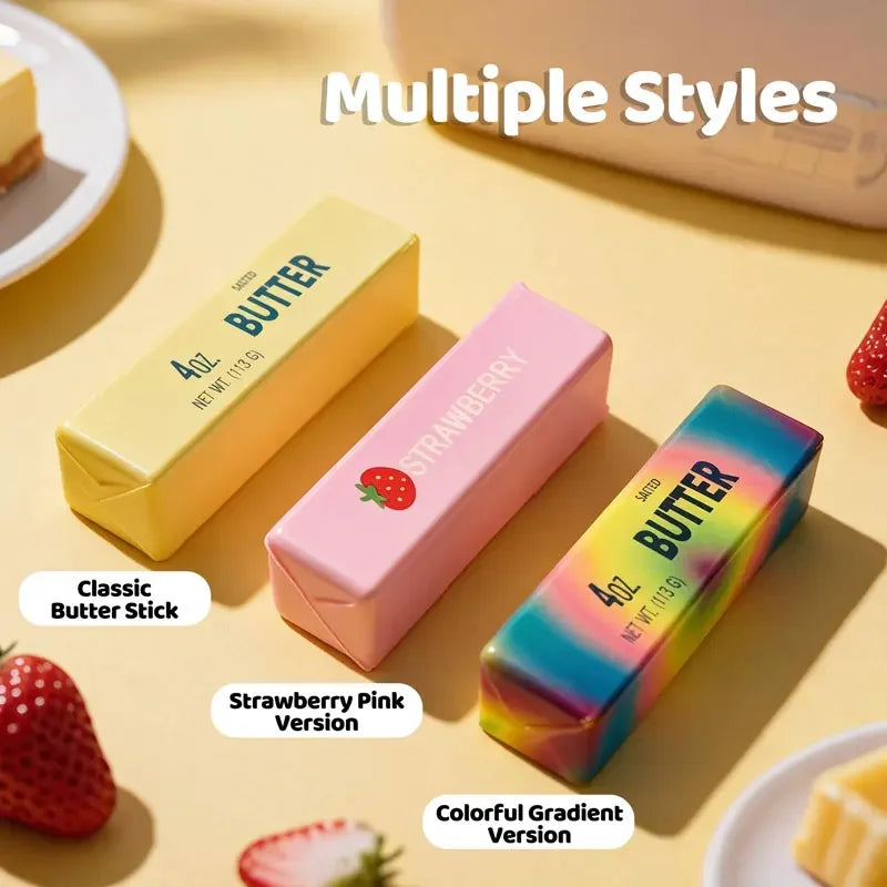 Squishy Butter Stick Fidget Toy Slow Rebound Sticky Butter Stick Stress Relief Squeeze Sensory Toy Anti-stress Gift for Adults
