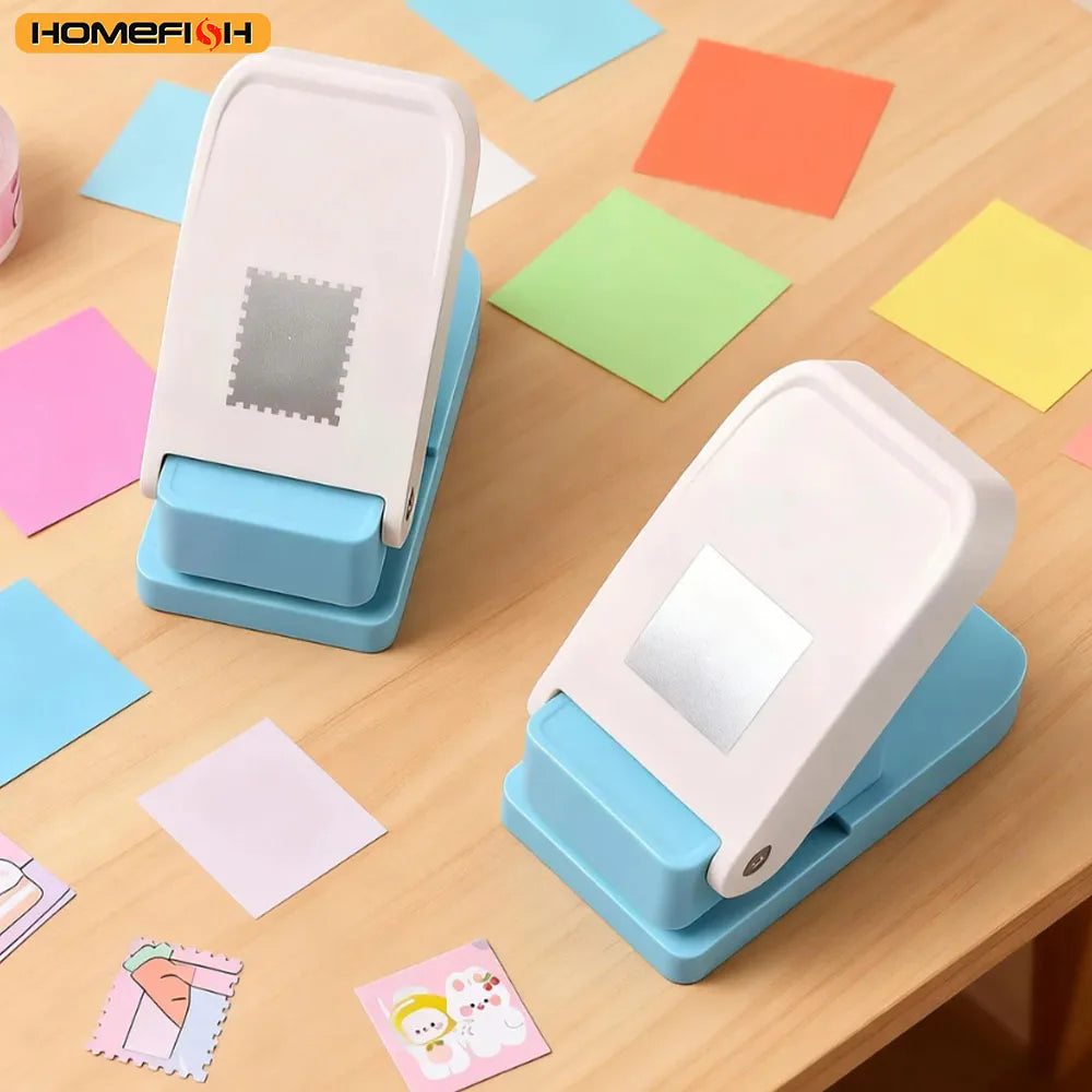 Stamp Shaped Paper Punch  Portable Hole Puncher for Crafts Scrapbooking Supplies  DIY Card Making & Paper Crafting Tool
