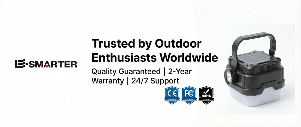 Solar Powered Camping Lantern with Ultra Long Battery Life for Outdoor Tent Emergency Lighting Home Use