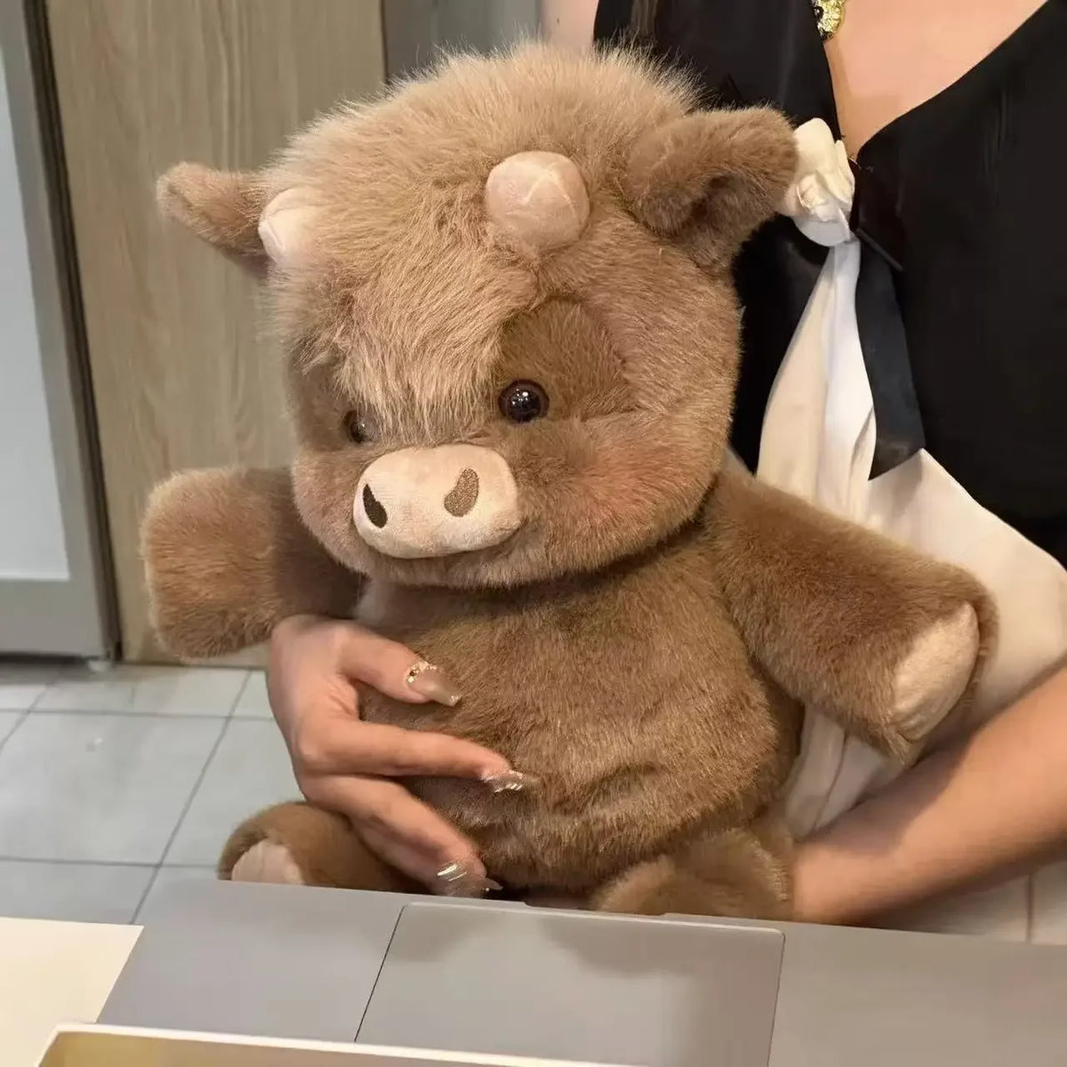 Creative Gift Soft Pig Stuffed Animal Plush Pillow Emotional Support Cute Stuffed Animals Plush 17.7inch Stuffed Toys