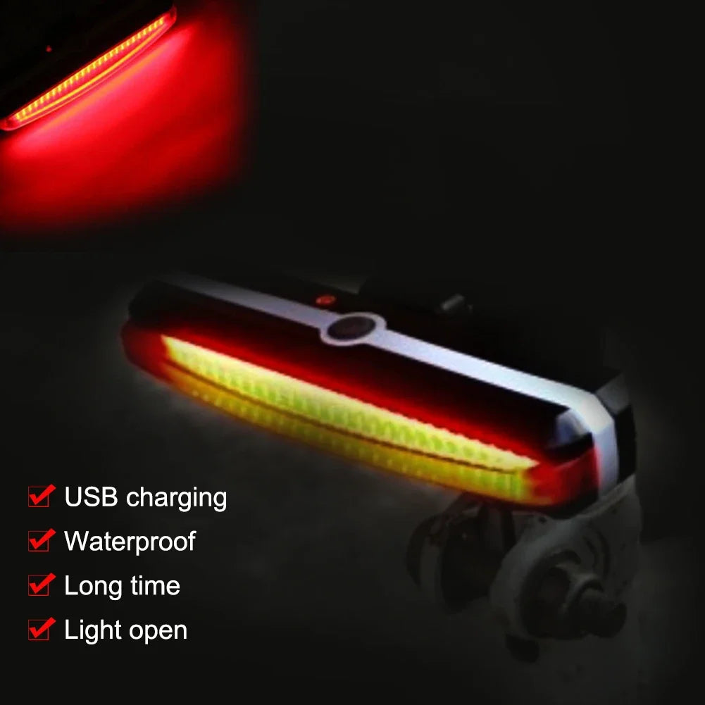 BUCKLOS Bicycle COB Light Set USB Charging High Visibility Taillight 500lm MTB Road Bike Light Lamp Cycling Accessories