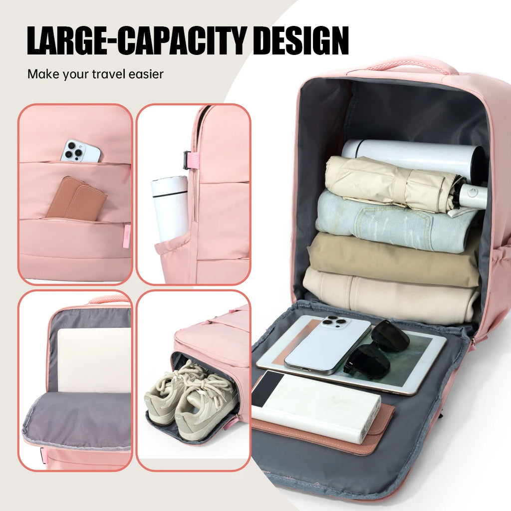 🎒 Mochila de Viaje Multifuncional con Compartimento para Zapatos y Laptop ✈️💻