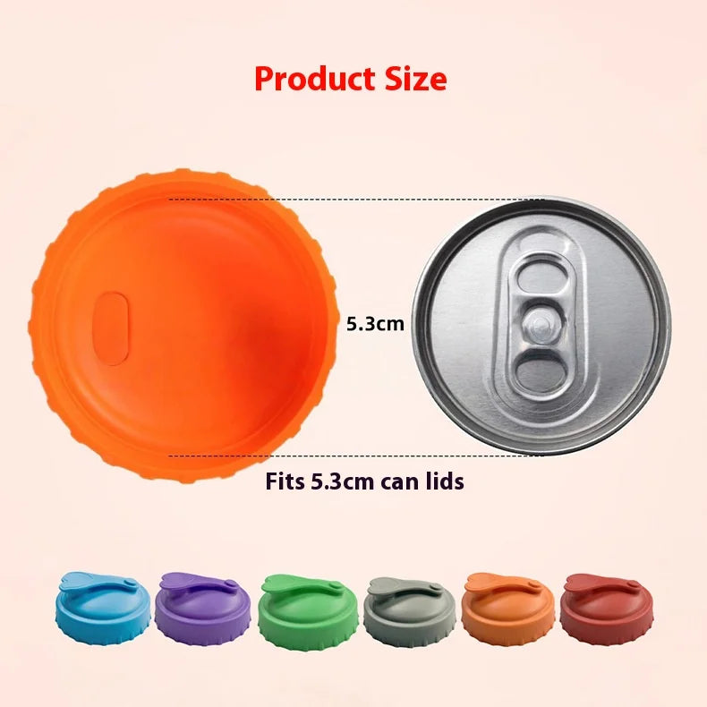 The New Best-selling Silicone LIDS for Cans, Soda Cans, Cups, Cola Seals and Beer Bottles Are Reusable and Easy To Use