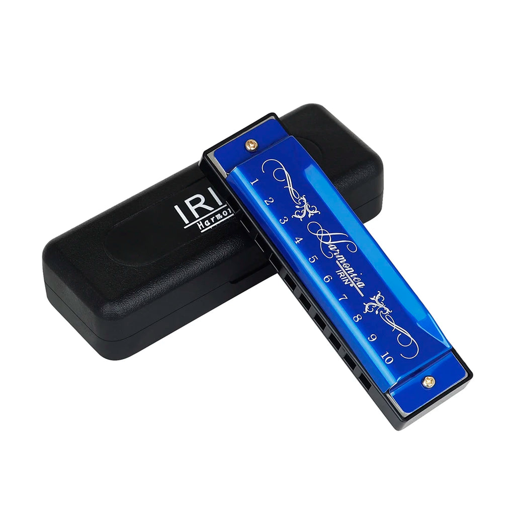 IRIN 10 Holes Harmonica New Style Colorful C Key Harmonica Woodwind Instrument Harmonica for Beginners
