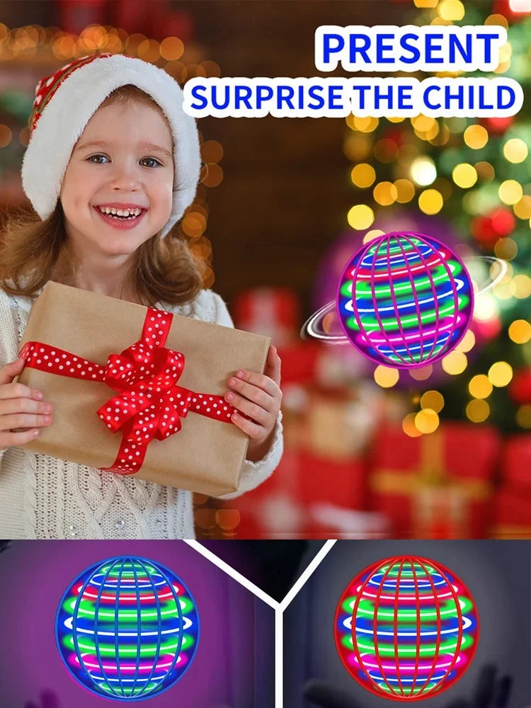 1A-Flying Ball, Automatic Spinning Ball LED Dazzling Lights, Floating Magic, Fan UFO Flying Machine, Toy Gift, Game, Sports Ball
