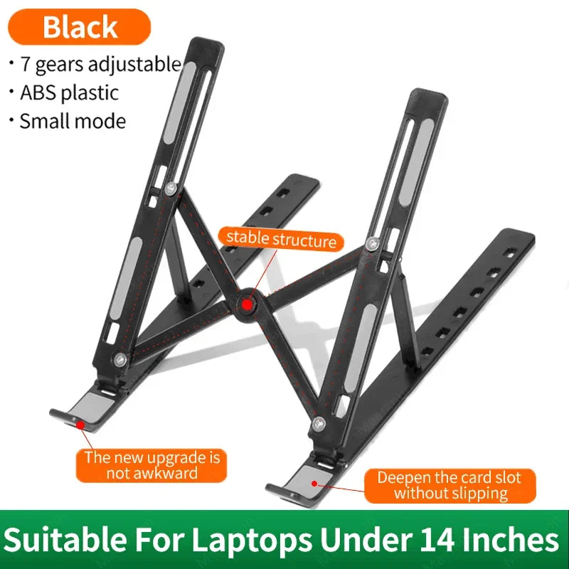 Universal Foldable Laptop Stand Portable Adjustable Tablet Computer Support Holder For Macbook Air iPad Tablets Base Accessories