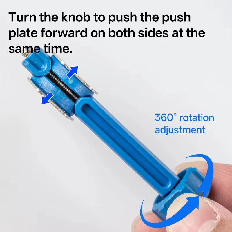 2in1 Bicycle Brake Pad Spreader Tool Durable Steel Rotatable Bike Oil Disc Piston Reset Hydraulic Brake Caliper Piston Extension
