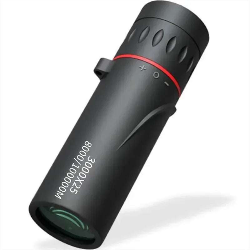 3000x25 Long-Distance HD Professional Monocular Telescope and Mini Portable Telescope, Suitable for Outdoor Camping and Hunting