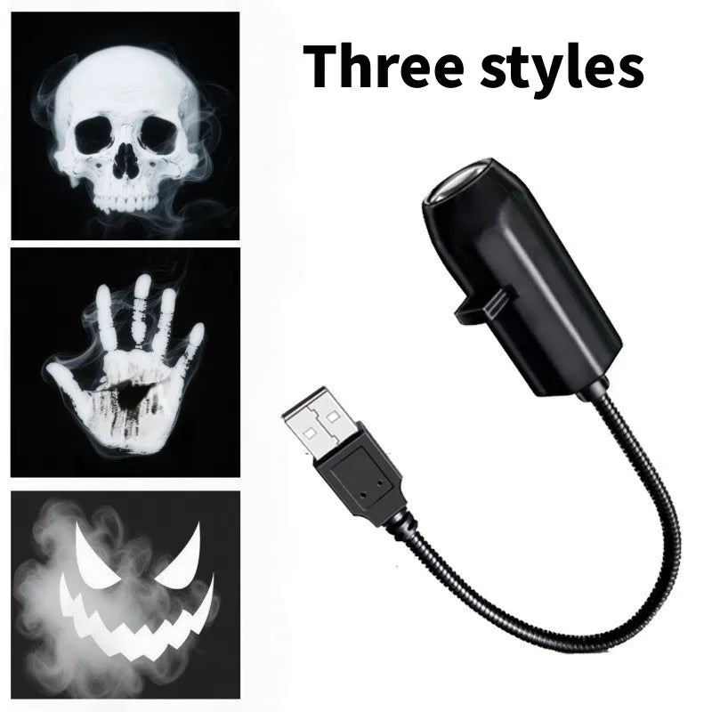 🎃💀 Proyector LED USB de Halloween – 12 Diseños de Terror para Paredes, Techos y Ventanas 👻🔦