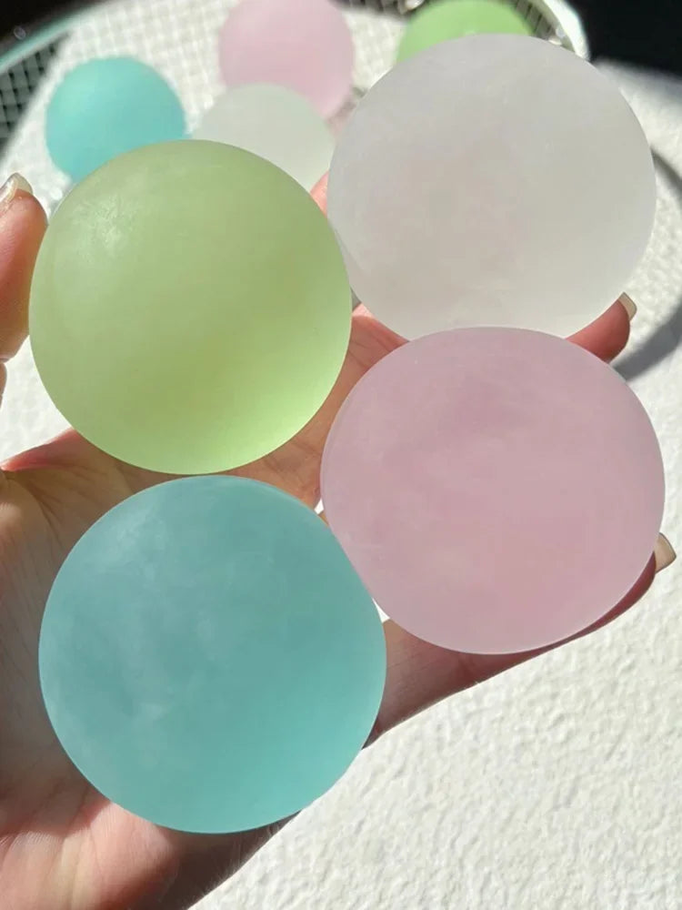 New Blue Maltose Squishy Sensory Fidget Transparent Slow Rebound Decompression Toy For Kids Adults Hand Squeeze Relax Gift