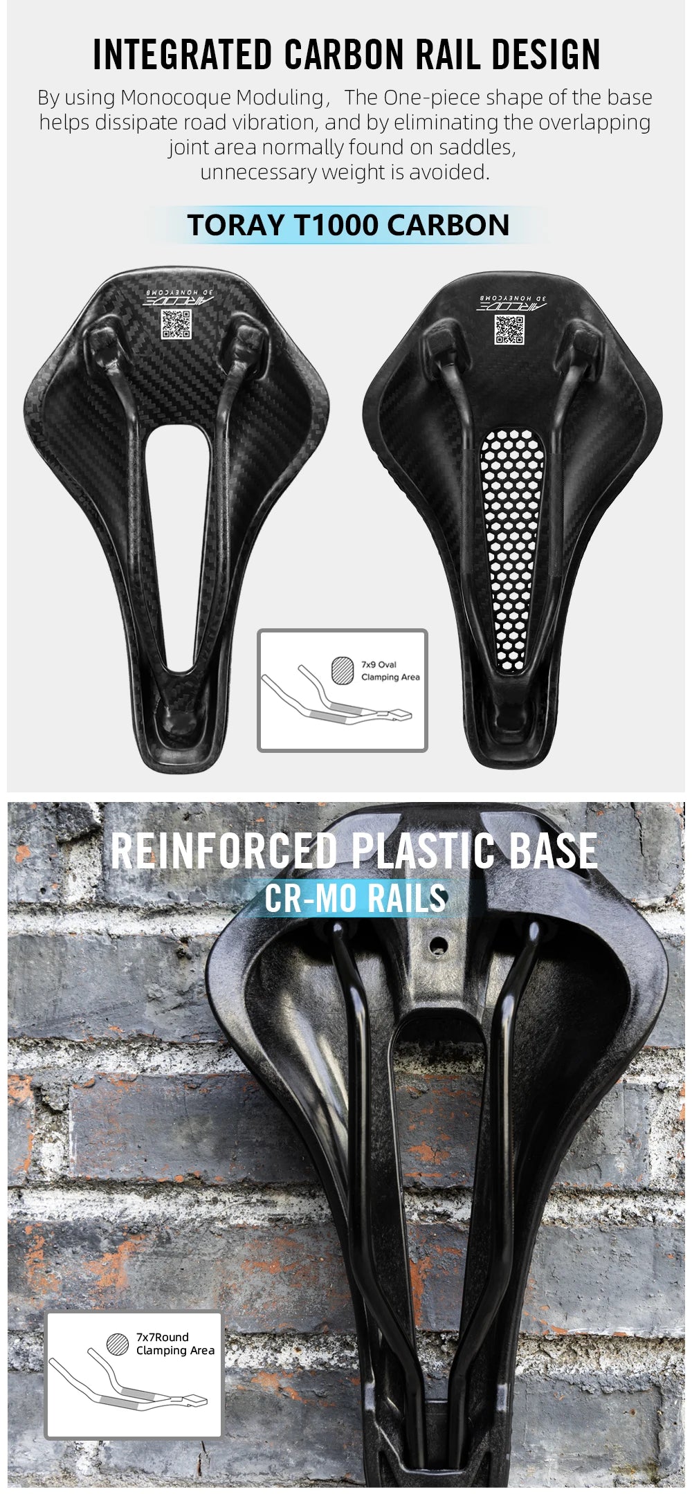 RYET 3D Printed Bike Saddle Ultralight Carbon Fiber Hollow Comfortable Breathable MTB Gravel Road Bicycle Cycling Seating Parts