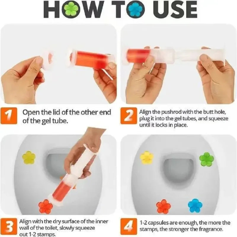 Yunliwei Toilet Cleaner Gel Stick Tablet Toilet Liquid Fragrance Gel Cleaning Deodorization Odor Lasting Solid Aromatherapy