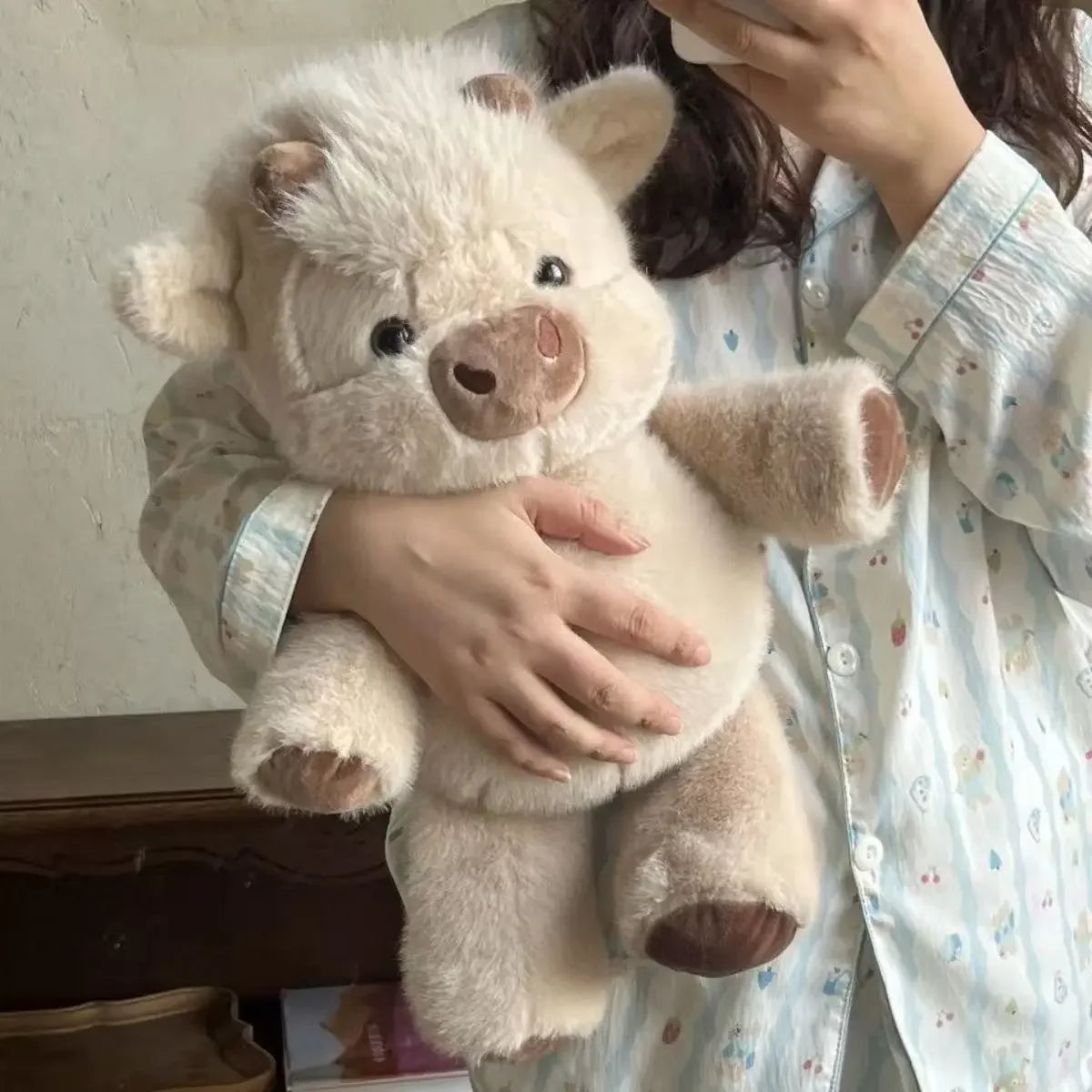 Creative Gift Soft Pig Stuffed Animal Plush Pillow Emotional Support Cute Stuffed Animals Plush 17.7inch Stuffed Toys