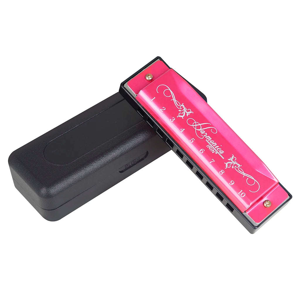 IRIN 10 Holes Harmonica New Style Colorful C Key Harmonica Woodwind Instrument Harmonica for Beginners