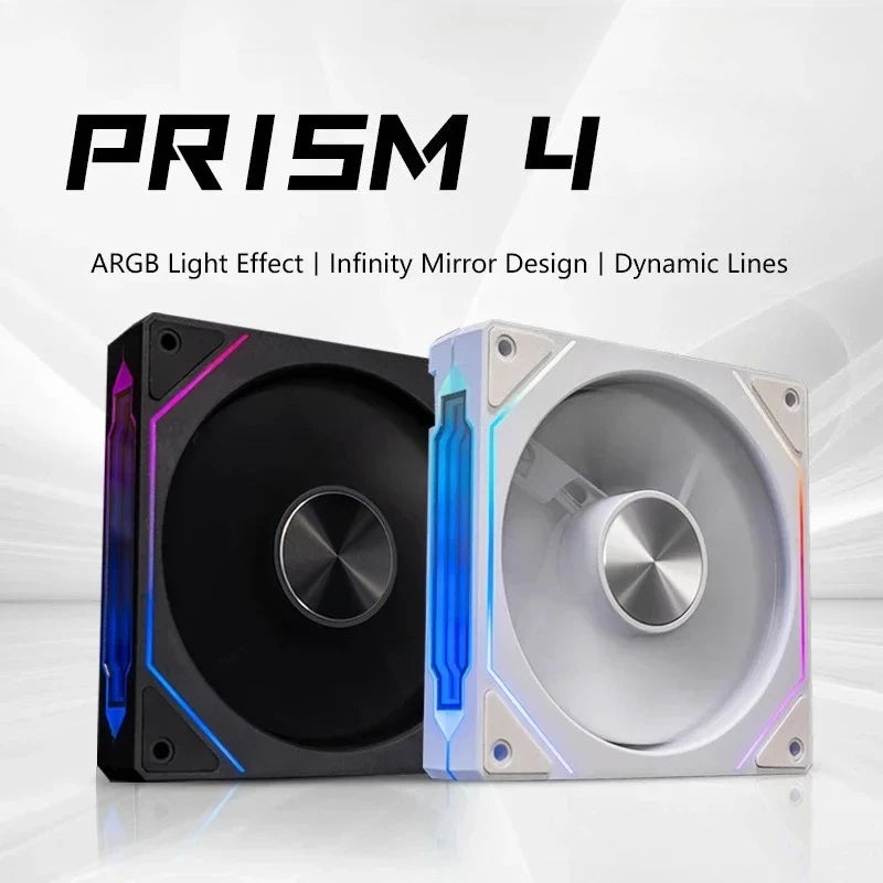 PRISM 4PRO Computer Case Fan 12cm ARGB 4 Pin Quiet Cooling Fan 12V Large Air Volume 800-1600RPM