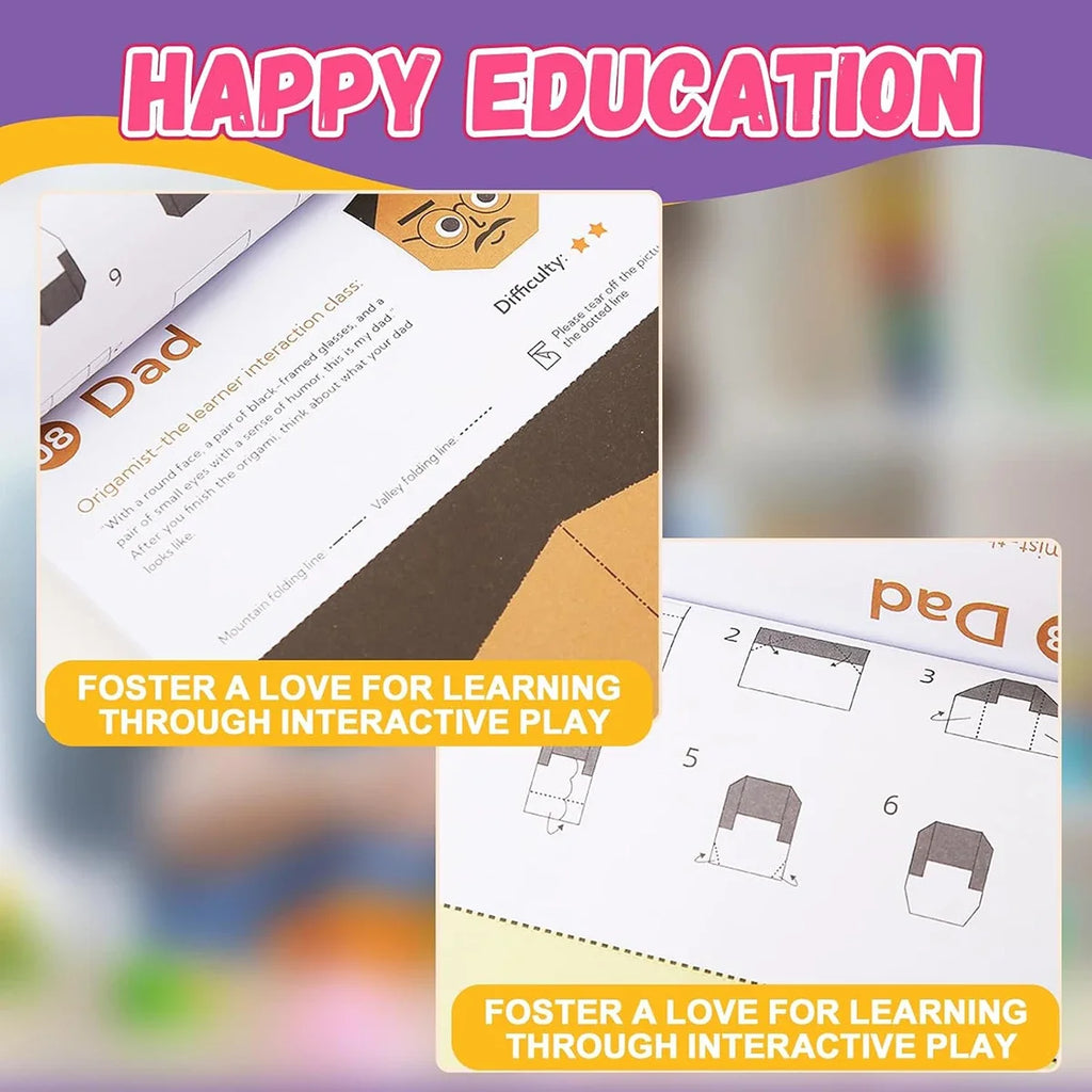 Origami Kit with 30/96 Sheets Paper & Guide Book, DIY Craft Art for Beginners Kids, Multiple Difficulty Level Challenges