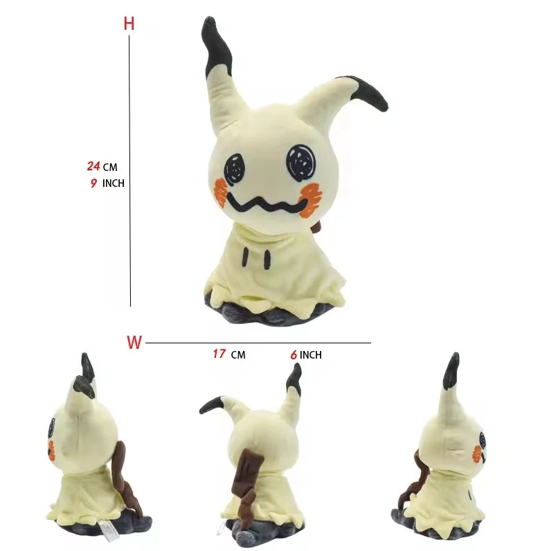 25cm Mimikyu Plush Toys Collectible Soft PlushiesStuffed Animal Cute Cartoon Character Dolls All Star Collection Gifts