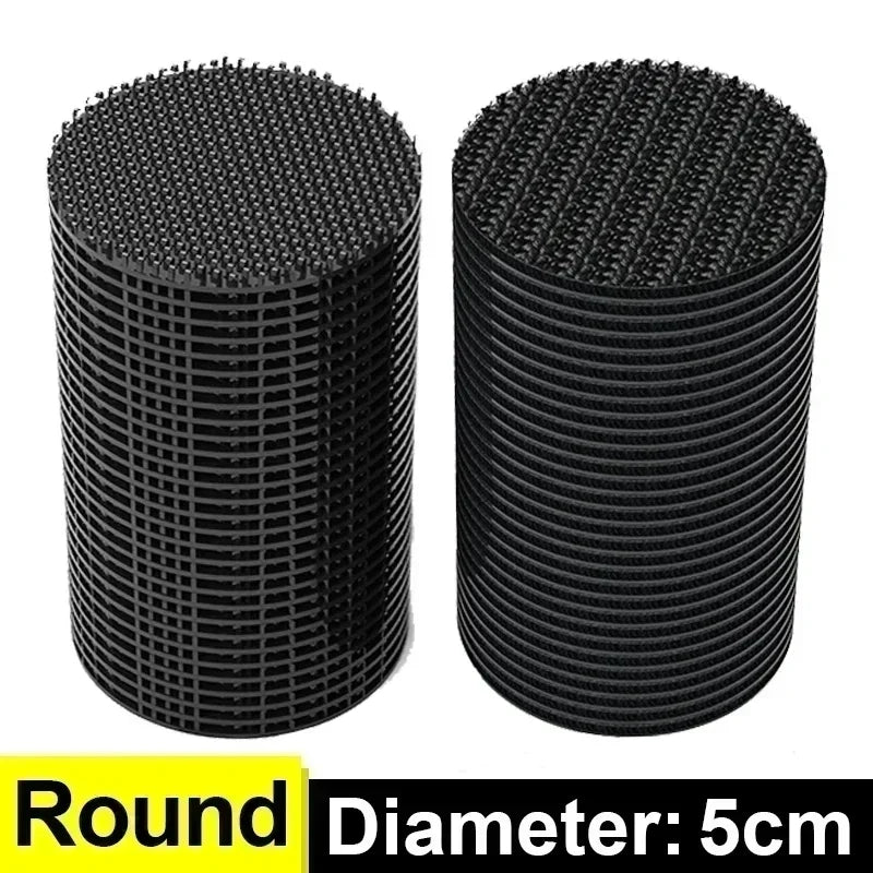 Strong Self Adhesive Hook and Loop Fastener Tape DIY Nylon Sticker Round for Adhesive Fastener Hook Loop with Glue Anti Slip Mat