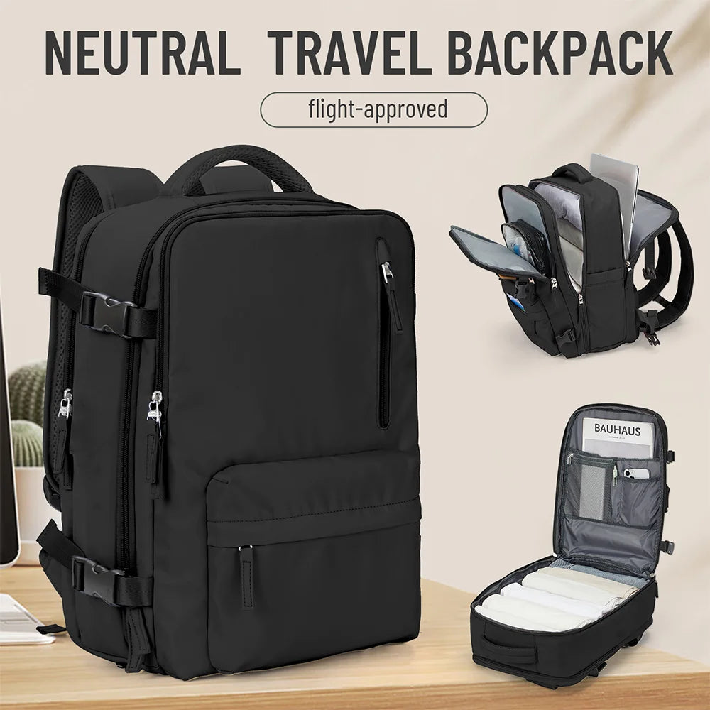 🎒✈️ Mochila de Viaje para Cabina 40 × 30 × 20 cm – Equipaje de Mano con Compartimento para Laptop y Zapatos 🧳✨