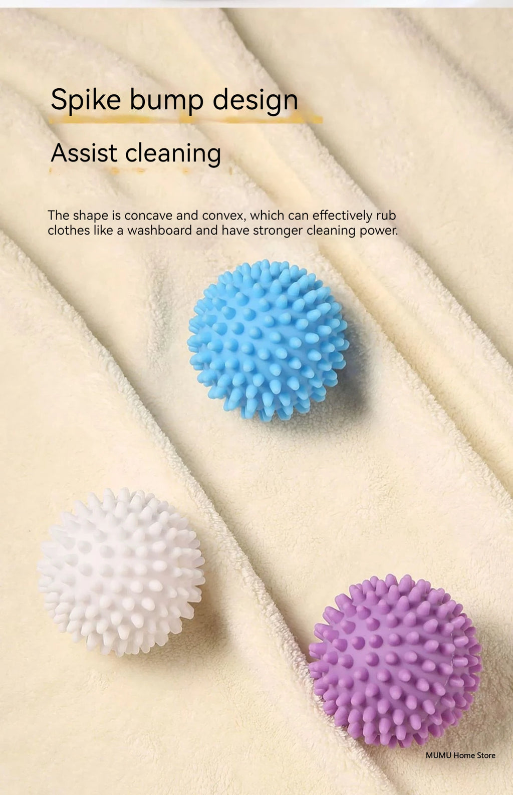 Reusable Laundry Balls for Washing Machine Anti-Winding Magic Balls Drying Cleaning Washing Machine Balls Cleaning Supplies