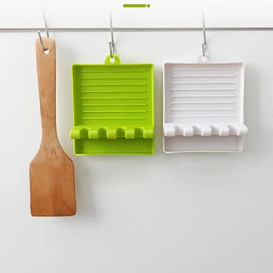 Kitchen Spatula Rack Pot Lid Rack Shelves Countertop Shovel Spoon Shelf Soup Spoon Pad Put Soup Spoon Chopsticks Holder