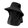 Women's Summer Bucket Hat with Neck Cover, Breathable Wide Brim UV Protection Sun Hat for Fishing Travel Beach Holiday