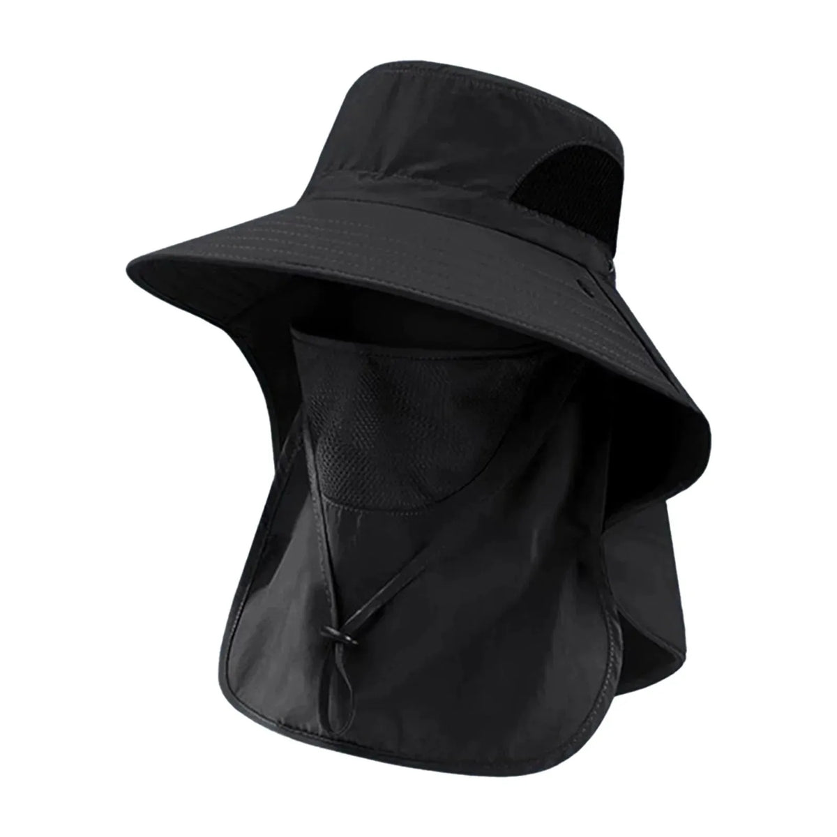 Women's Summer Bucket Hat with Neck Cover, Breathable Wide Brim UV Protection Sun Hat for Fishing Travel Beach Holiday