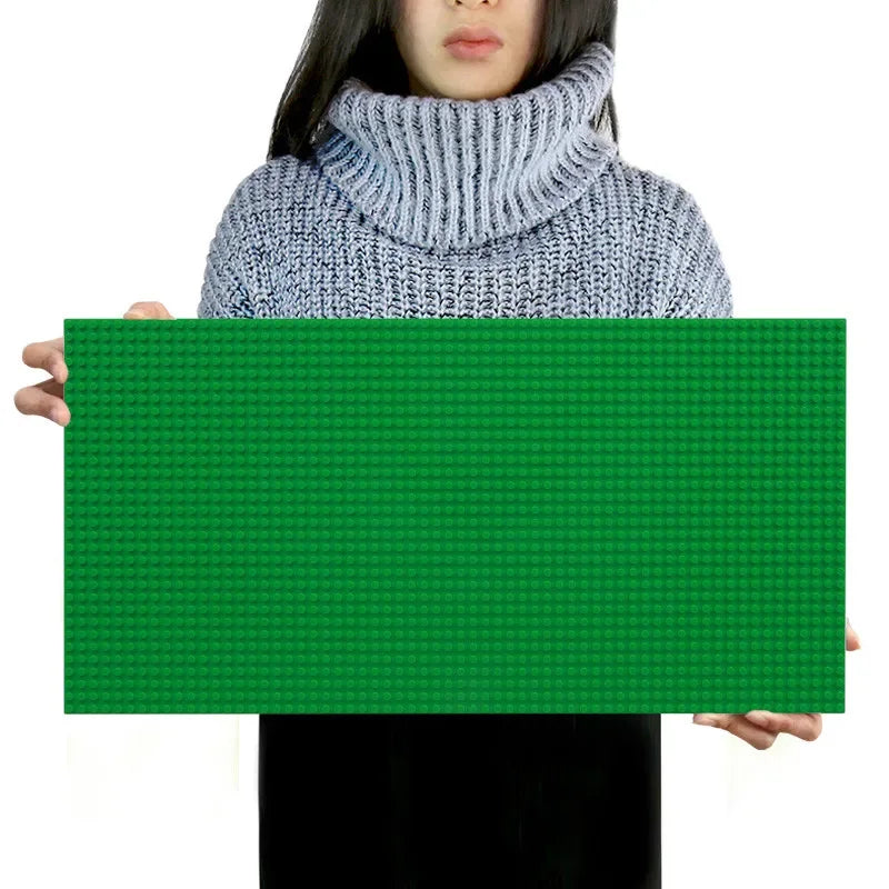 32*64 Holes Classic Building Blocks Base Board, DIY Assembled Building Blocks Wall Compatible With Brand Gift Toys
