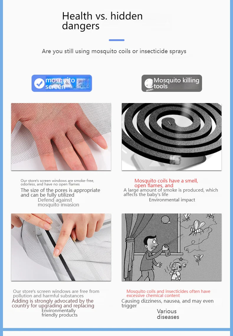 Self-Adhesive Invisible Mosquito Net: Breathable And Insect-Proof, DIY Easy Home Protection Window Screen