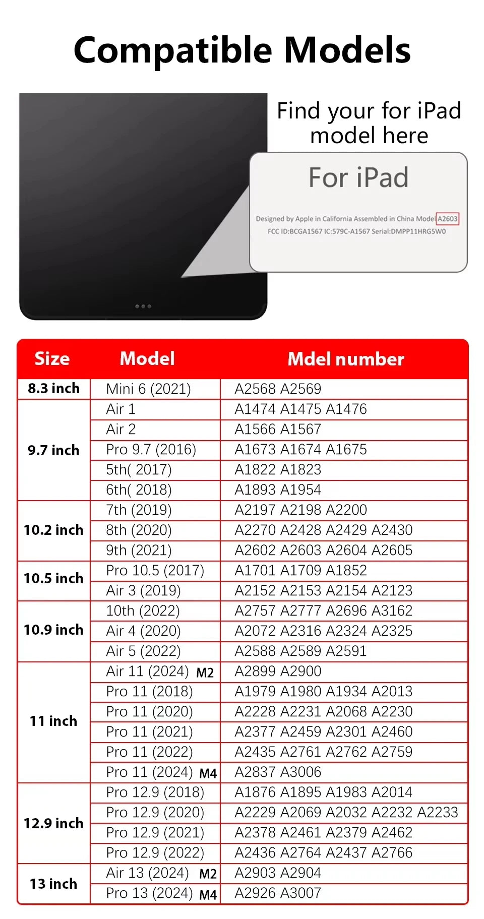For 2025 iPad A16 Case iPad 11th Generation 11th Air7 6 9th Cover Gen iPad Pro11 4 5 10.9in 12.9 Mini6 7 10.2 Pencil Holder Case