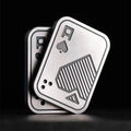 Metal Fidget Slider Poker Card Ace Of Spades Magnetic Push Card EDC Fidget Toy Adult Stress Relief Anxiety Relief Gift