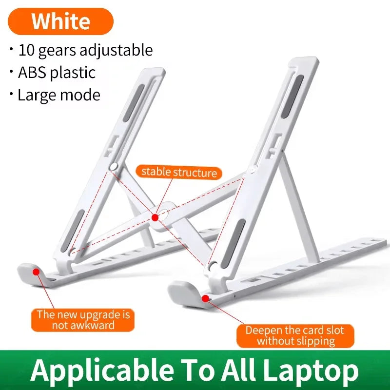 Universal Foldable Laptop Stand Portable Adjustable Tablet Computer Support Holder For Macbook Air iPad Tablets Base Accessories