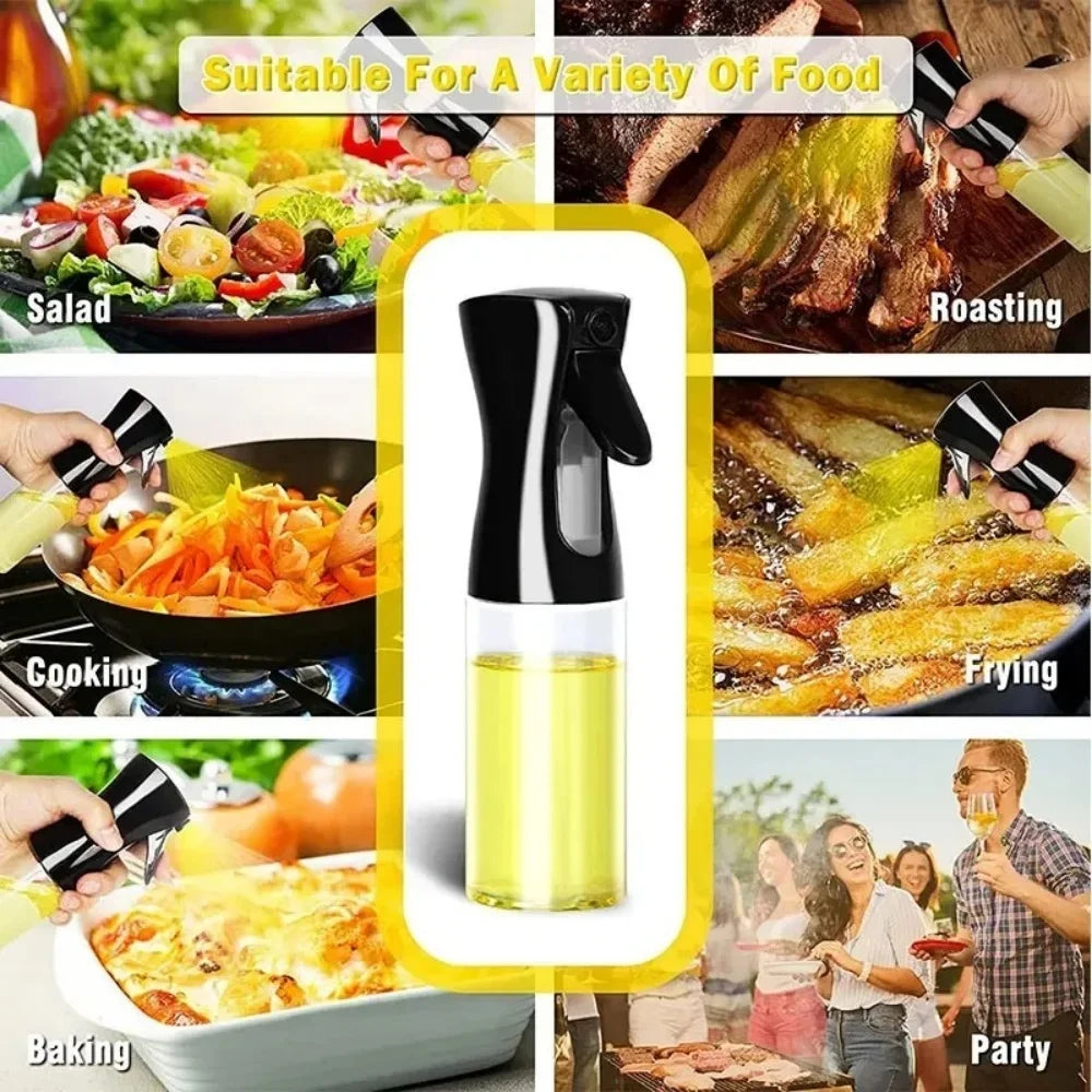 200ml/300ml500ml Oil Spray Bottle Kitchen BBQ Cooking Oil Kettle Baking Roasting Picnic Cooking Supplies Sauce Sprayer Container