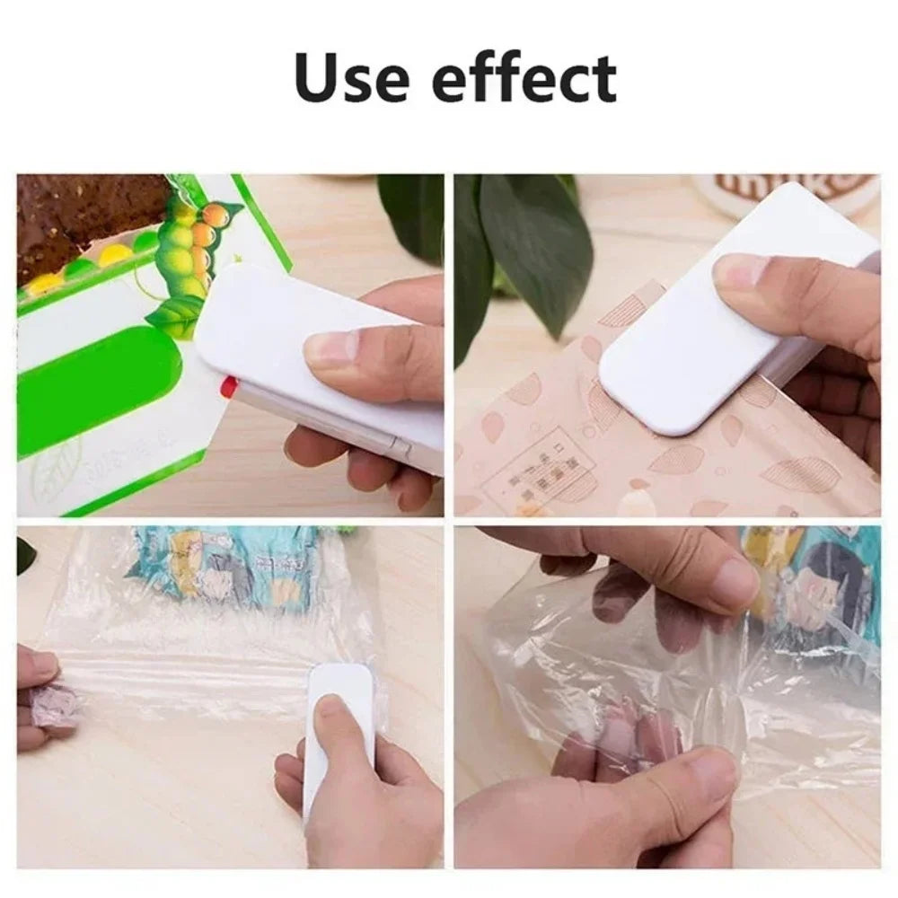 1pc Kitchen Handheld Snack Sealer, Plastic Bag Sealer For Freshness, Easy-To-Use Kitchen Gadge, Portable Heat Sealer Packaging