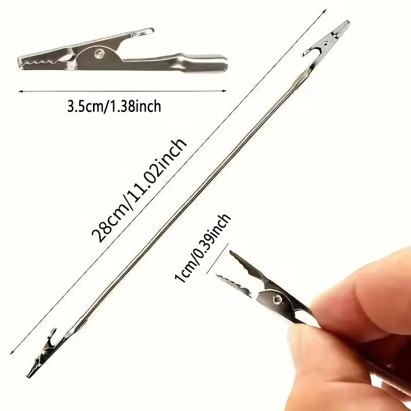 1/3/6/10pcs Double Headed Metal Clip Mosquito-repellent Incense Clips Bendable Universal Crocodile Clip Extended Hose