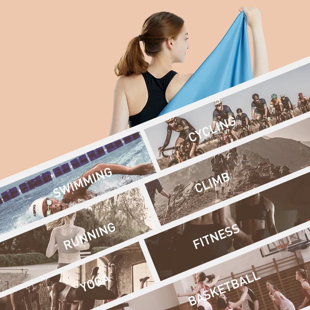 Microfiber Towel Quick Dry Towel Travel Towel Sports Towel Beach Towel Sandproof Soft Light Towel For Swim, Yoga, Gym
