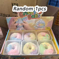 Crunchy Skin Dreamy Macaron color Cat paw Crispy Doughnut squishy Fidget Toy stress relief ball ASMR Toy for Adults Gift