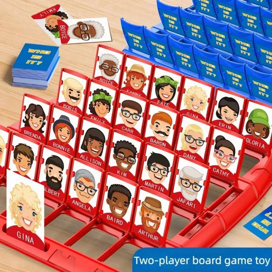 Guess Who Am I? Board Game Family Gathering Novelty Fun Party Card Game Speech Expression Training Strategy Puzzle Birthday Gift