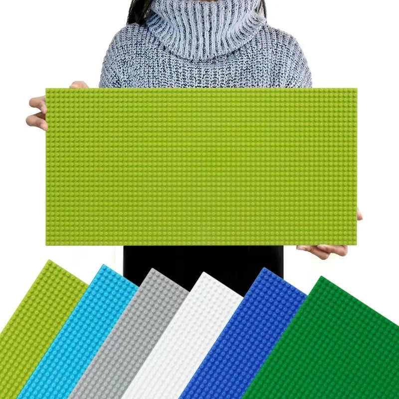 32*64 Holes Classic Building Blocks Base Board, DIY Assembled Building Blocks Wall Compatible With Brand Gift Toys