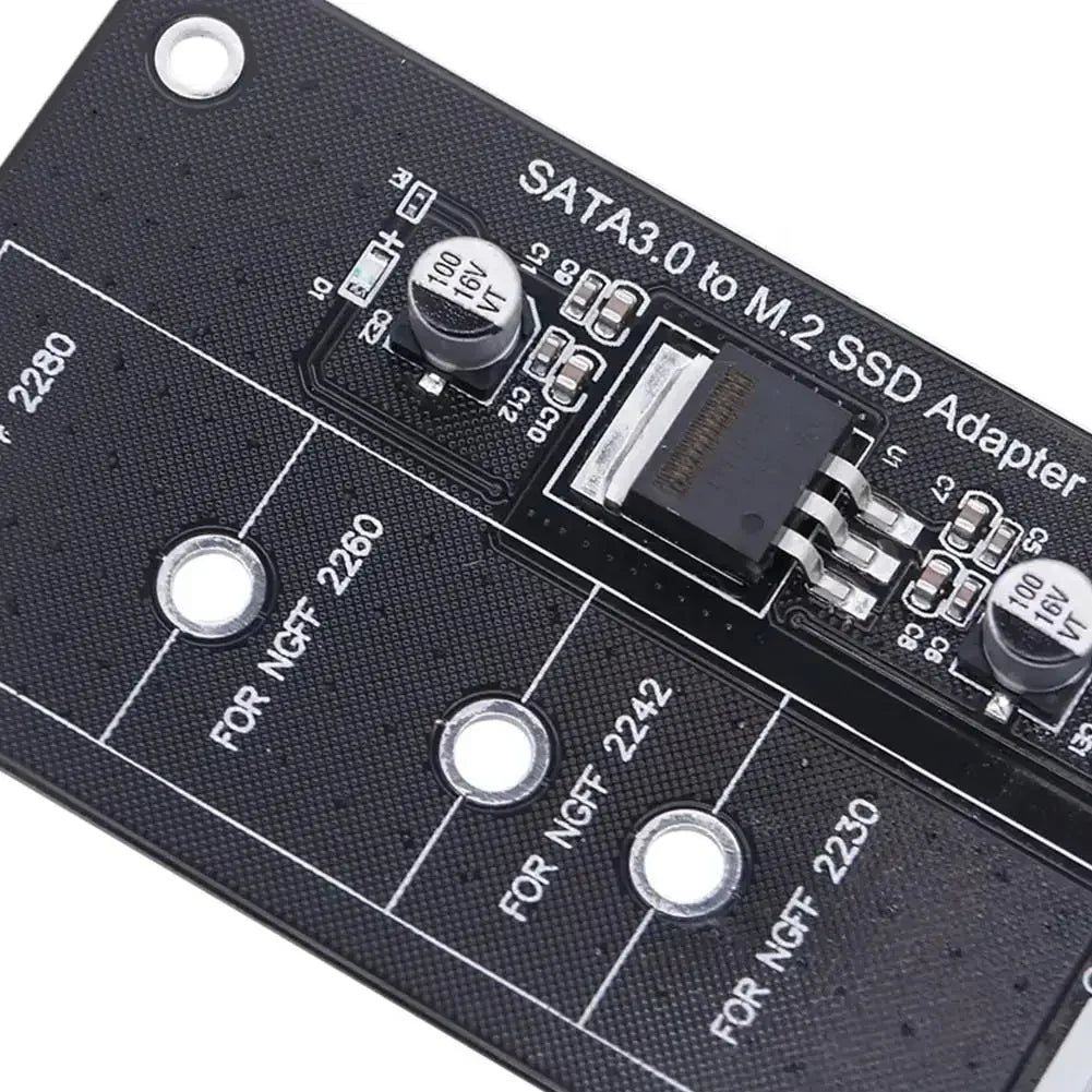 M.2 to SATA3 Adapter Card 6Gbps NGFF Converter for M.2 SATA SSD High Efficiency SSD Convert Adapter Card