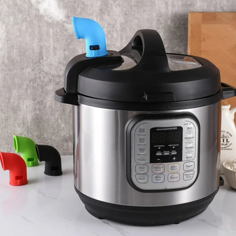 1pc Pressure Cooker Silicone Exhaust Pipe Pressure Cooker Silicone Steam Release Valve Pressure Cooker Exhaust Valve Diverter