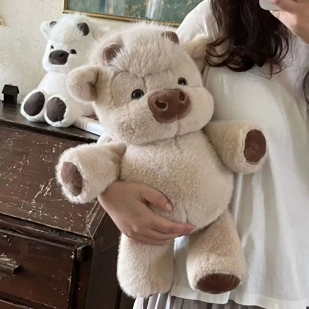 Creative Gift Soft Pig Stuffed Animal Plush Pillow Emotional Support Cute Stuffed Animals Plush 17.7inch Stuffed Toys