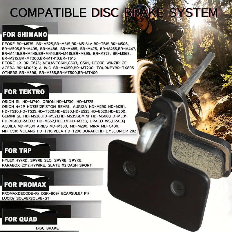 Resin Disc Brake Pad For SHIMANO B01S Wear-resistant Hydraulic Brake Pads MTB Brake Pads for B03S B05S Cycling Parts