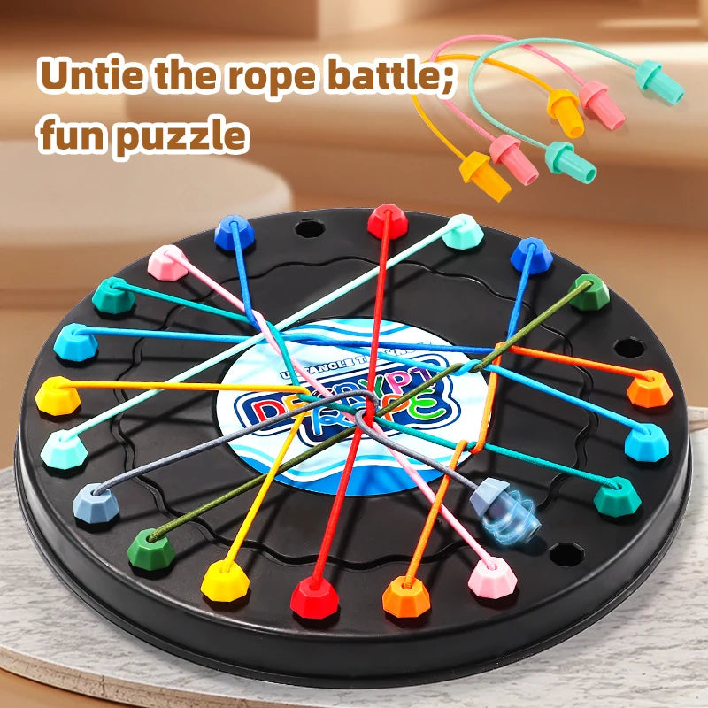 2025 New Rope Breaking Battle Challenge Puzzle Toy Knot Toy Children's Rope Decoding Game Logic Training